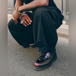 Dr. Martens Adrian Tassel Loafer - Cherry Red men 12 women 13
